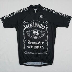 Champion System Jack Daniels Tennessee Whiskey Cycling Jersey Mens M ~ 1/2 Zip